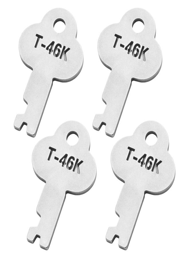 MUGLFPT (4-Pack) T-46K Trunk Lock Keys Replacement, Compatible with G‑1 & G‑3 Series Locks on Vintage Trunk, Antique Steamer Trunk, Also Fits 3815 & 3835 Series Trunk Lock, Replaces N-3815K - Image 1